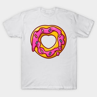 Love doughnut cream melted cartoon T-Shirt